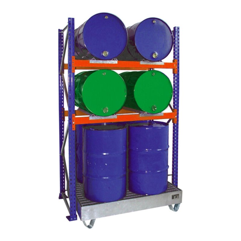 Bauer Südlohn Fassregal mit Auffangwanne 3010, verzinkt