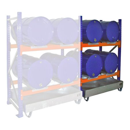 Bauer Südlohn Fassregal mit Auffangwanne 3001, verzinkt