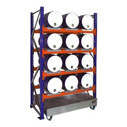 Bauer Südlohn Fassregal mit Auffangwanne 3006, verzinkt