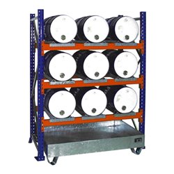 Bauer Südlohn Fassregal mit Auffangwanne 3004, verzinkt