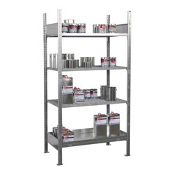 Bauer Südlohn Kleingebinderegal mit Auffangwanne 3017-4E, verzinkt