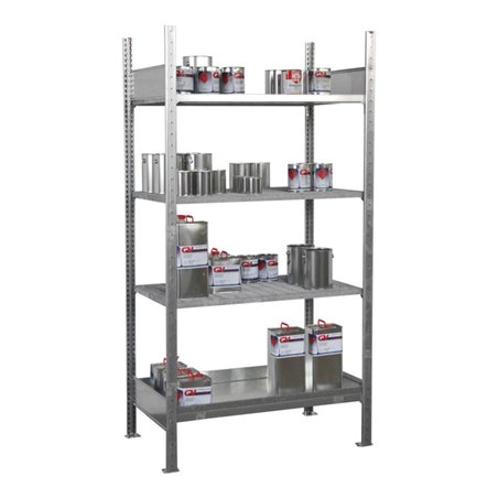 Bauer Südlohn Kleingebinderegal mit Auffangwanne 3017-4E, verzinkt