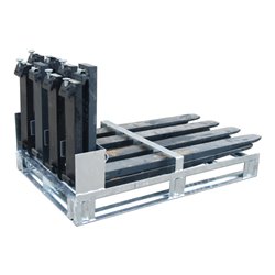 Bauer Südlohn Gabelzinkenpalette GZP 8, feuerverzinkt