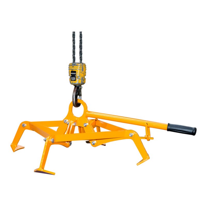 Bauer Südlohn Fassgreifer 4P-D220, lackiert, Gelborange