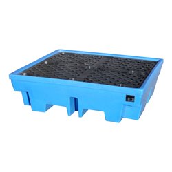 Bauer Südlohn GREEN-LINE PE-Auffangwanne WP-PE 4/4, aus robustem Polyethylen, Blau