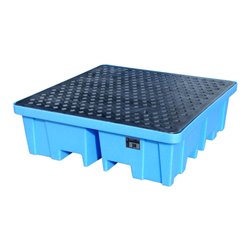 Bauer Südlohn GREEN-LINE PE-Auffangwanne WPA-PE 4/2, aus robustem Polyethylen, Blau