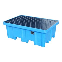 Bauer Südlohn GREEN-LINE PE-Auffangwanne WPA-PE 2/2, aus robustem Polyethylen, Blau