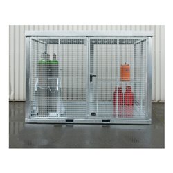 Bauer Südlohn Gasflaschen-Container GFC-E/T M5, feuerverzinkt