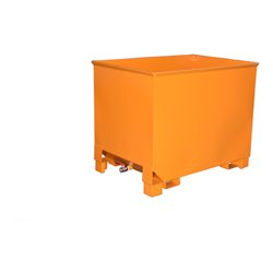 Bauer Südlohn Spänekasten CS 80, lackiert, Gelborange