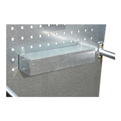 Bauer Südlohn Fahrbare Auffangwanne mit Lochplattenwand LPW 200-2, feuerverzinkt