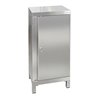 Stumpf Edelstahl-Aufbewahrungsschrank Cabinox, 1000x450x400mm, 2 Fachböden, Sockelfüße