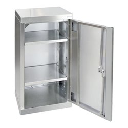 Stumpf Edelstahl-Aufbewahrungsschrank Cabinox, 900x450x400mm, 2 Fachböden