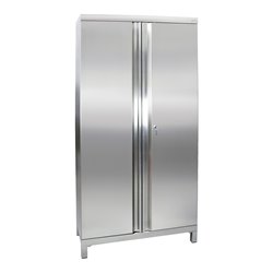 Stumpf Edelstahl-Aufbewahrungsschrank Cabinox, 1900x900x400mm, 4 Fachböden, Sockelfüße