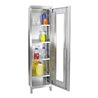 Stumpf Edelstahl-Sichtfensterschrank Cabinox, 1900x450x400mm, 4 Fachböden, Sockelfüße