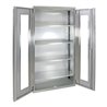 Stumpf Edelstahl-Sichtfensterschrank Cabinox, 1800x900x400mm, 4 Fachböden