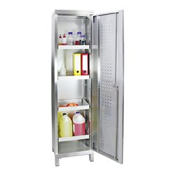 Stumpf Edelstahl-Umweltschrank Cabinox, 1800x450x400mm, Sockelfüße