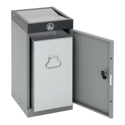 Stumpf Sortssystem ProTec-Plus, graualu/7016, verzinkter Innenbehälter, 30 Liter