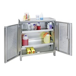 Stumpf Edelstahl-Umweltschrank Cabinox, 900x900x400mm, Sockelfüße
