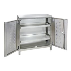Stumpf Edelstahl-Umweltschrank Cabinox, 900x900x400mm, Sockelfüße