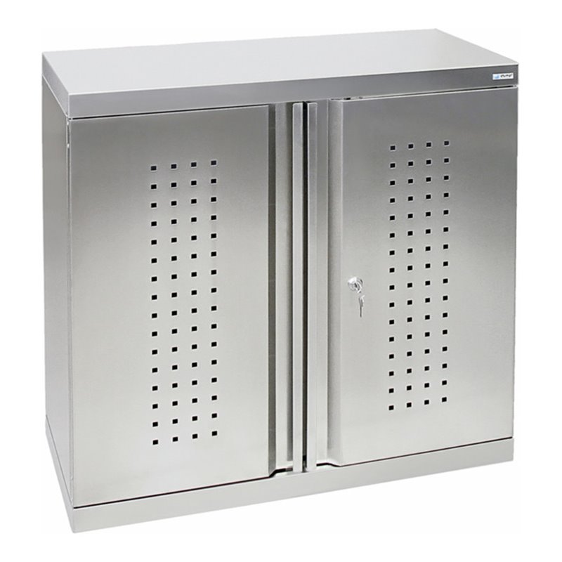 Stumpf Edelstahl-Umweltschrank Cabinox, 900x900x400mm, 2 dichtgeschweißte Wannen