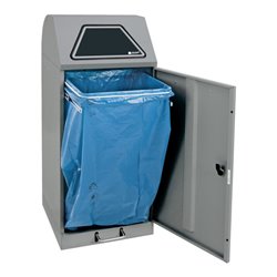 Stumpf Sortsystem Modul-Vario 120 graualu-struktur ProSlide-System, 120 Liter Trethebel