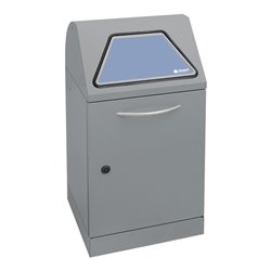 Stumpf Sortsystem Modul-Vario 45, graualu-struktur, verzinkter Innenbehälter, 45 Liter