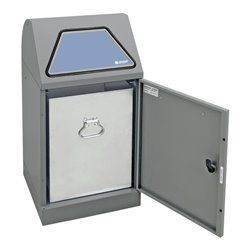 Stumpf Sortsystem Modul-Vario 45, graualu-struktur, verzinkter Innenbehälter, 45 Liter