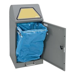 Stumpf Sortsystem Modul-Vario 60, graualu-struktur ProSlide-System, 60 Liter, Trethebel