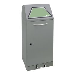 Stumpf Sortsystem Modul-Vario 75 graualu-struktur Innenbehälter, 75 Liter, Trethebel