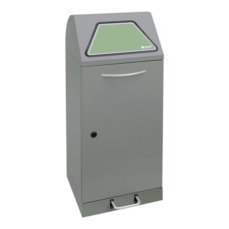 Stumpf Sortsystem Modul-Vario 75 graualu-struktur Innenbehälter, 75 Liter, Trethebel