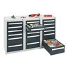 Stumpf Schubladenschrank Serie T-100/35-1, RAL 7035/7016,