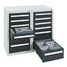 Stumpf Schubladenschrank Serie T-100/35-1, RAL 7035/7016, 12 Schubladen