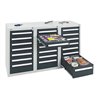 Stumpf Schubladenschrank Serie T-100/35-1, RAL 7035/7016, 21 Schubladen