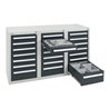 Stumpf Schubladenschrank Serie T-100/35-1, RAL 7035/7016, 21 Schubladen