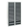 Stumpf Schubladenschrank Serie T-100/35-1, RAL 7035/7016, 30 Schubladen