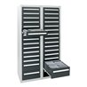 Stumpf Schubladenschrank Serie T-100/35-1, RAL 7035/7016, 30 Schubladen