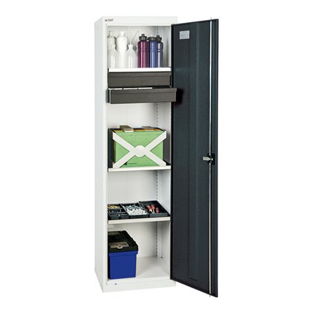 Stumpf Werkzeug- und Materialschrank 3000, RAL 7035/7016, 2 Schubladen, 3 Wannen