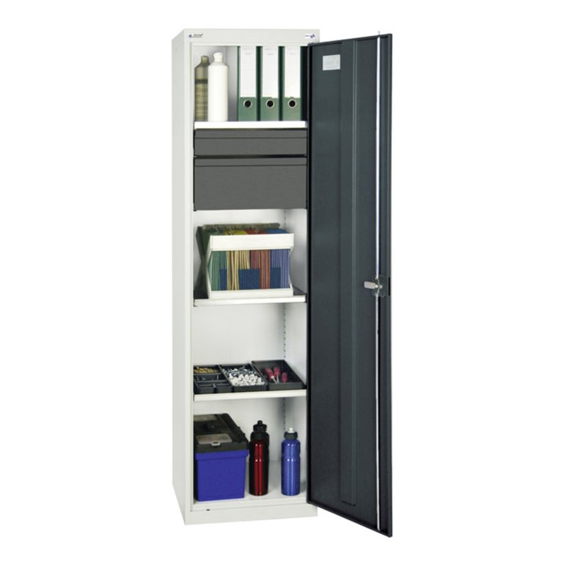 Stumpf Werkzeug- und Materialschrank 3000, RAL 7035/7016, 2 Schubladen, 3 Wannen