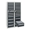 Stumpf Schubladenschrank Serie T-100/35-1, RAL 7035/7016, 26 Schubladen