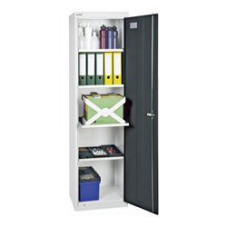 Stumpf Werkzeug- und Materialschrank 3000, RAL 7035/7016, 4 Wannen