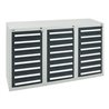 Stumpf Schubladenschrank Serie T-100/35-1, RAL 7035/7016, 24 Schubladen