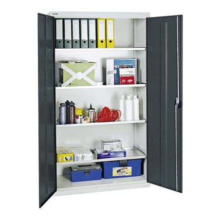 Stumpf Werkzeug- und Materialschrank 3000, RAL 7035/7016, 4 Wannen