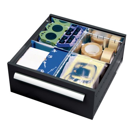 Stumpf Zubehör Serie T-100/35, Einzelschublade 200 mm hoch, RAL 7016