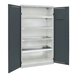 Stumpf Umweltschrank BP-4, RAL 7035/7016, 4 Auffangwannen