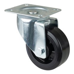 BS Rollen Lenkrolle Elastikreifen schwarz Ø 125 mm bis 300 kg