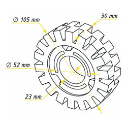 HAZET Folienradierer