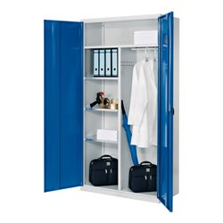 Kappes Akten-/Kleiderschrank ErgoPlus RAL 7035/5010 Vollblechtüren