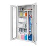 Kappes Putzmittelschrank ErgoPlus RAL 7035 Sichtfenstertüren 4 Fachböden