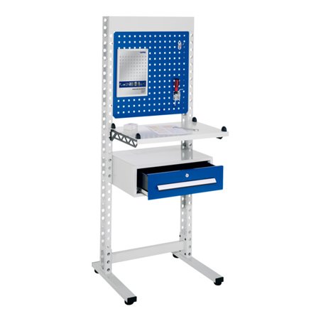 Kappes Steharbeitsplatz ErgoPlus mit schmalem Gestell Mod. 1 Bodenausgleichsfüße