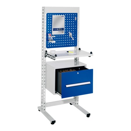 Kappes Steharbeitsplatz ErgoPlus mit schmalem Gestell Mod. 2 Bodenausgleichsfüße